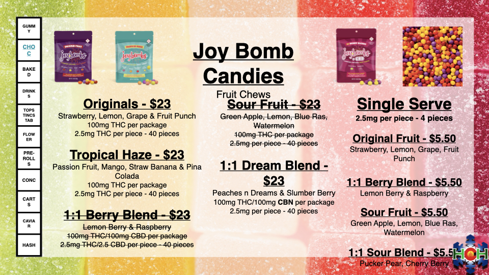 joy bomb candies
