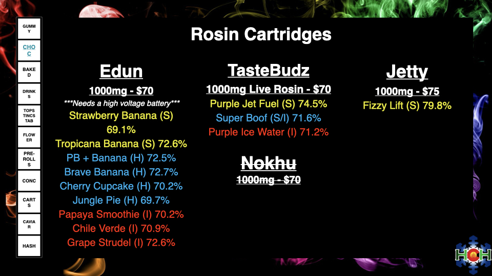 rosin cartridges